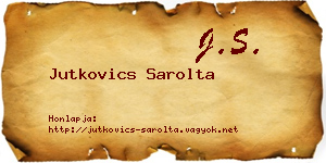 Jutkovics Sarolta névjegykártya